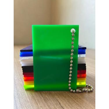 Imagem de Chapa de Acrílico Verde Bandeira 4mm 50x100cm Placa Premium Leitosa Translucida Cast Virgem 100 por cento de Pureza | 0,5x1,0m Comunicação Visual | Dobrável | Corte a Laser | 500x1000mm