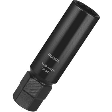 Imagem de HOTYELL Chave de porca de 10 estrias, conjunto de soquete de porca de 10 estrias de parede mais espessa, ferramenta de remoção de porcas de roda resistente à quebra para porcas de trava de reposição