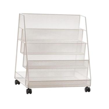 Imagem de KiBcsLic Carrinho de Estante com Rodinhas para Livros, Escritório E Casa