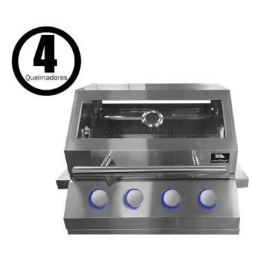 Imagem de Churrasqueira A Gás Para Embutir 4 Queimadores Gourmet - Mimo Style