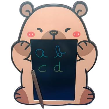 Imagem de Lousa Mágica Capivara Digital-Lcd Infantil Tablet Para Crianças Educativa Interativa Tablet Desenho Escrever Multicolorida com Botão de Apagar