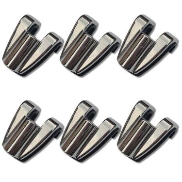 Imagem de Kit 6 Garra Afinação Bumbo Bateria Dch700 Metal Cromo Zowag