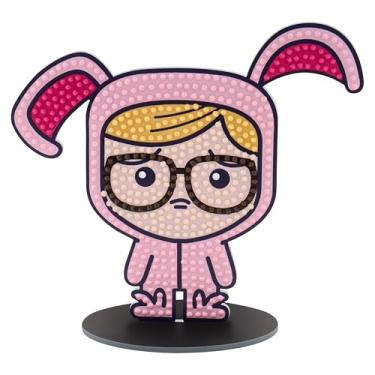 Imagem de DIAMOND ART CLUB Sparkle Pals – Bunny Ralphie, kit de pintura de diamante, artesanato DIY divertido para adultos, arte de diamante para iniciantes, 13,5 cm x 14 cm