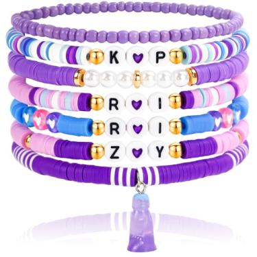 Imagem de pupvus Conjunto de pulseiras de soda para mulheres e adolescentes da amizade, pulseiras empilháveis com contas elásticas, para fãs de filmes, cosplay, fantasia, joias, presentes para aniversário