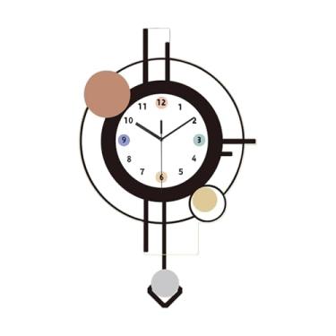 Imagem de Generic Relógio de parede em acrílico para decoração de casa, arte de parede, relógio de pêndulo para bar, sala de jantar e escritório, 31.2 Cm X 49.4 Cm