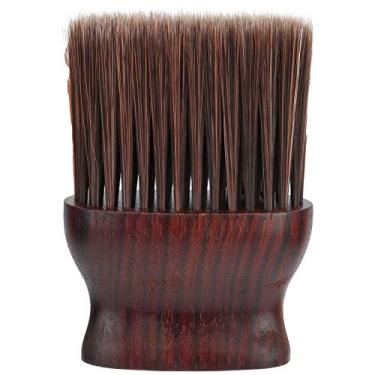 Imagem de Ymiko Escova Espanadora de Cabelo Com Cabo de Madeira para Uso Em Salão de Beleza e Barbeiro (S)