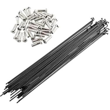 Imagem de Senqi 36 peças 14 g J Bend Bicicleta Aço raios 250 mm W/mamilos