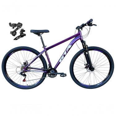Imagem de Bicicleta Aro 29 Gta Start Câmbios Shimano 21v Freio A Disco Mountain Bike Alumínio Roxo Tam: 21