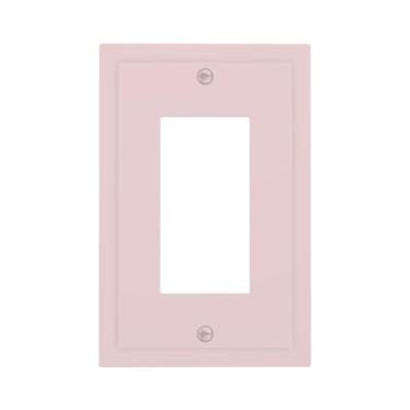 Imagem de Interruptor de luz decorativo, rosa, rosa, rosa, 1 Gang, Rocker/Decorator, interruptor de parede, placa frontal GFCI placa de cobertura de tomada