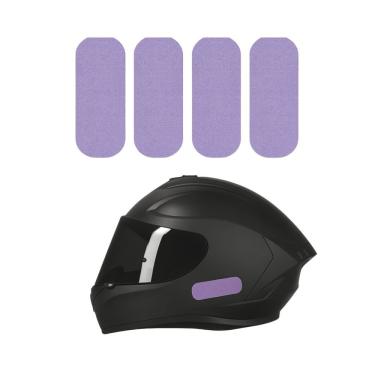 Imagem de Kit Adesivo Capacete Refletivo Moto Lilas Lilás