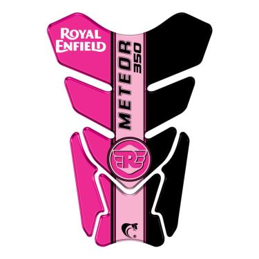 Imagem de Adesivo Resinado Protetor De Tanque Royal Enfield Meteor 350 Rosa