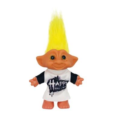 Imagem de Brinquedos Troll para crianças | Boneca feia de Natal - Decoração de Natal colecionável, adoráveis estatuetas de prateleira, ornamento decorativo retrô de mesa para estante de quarto de crianças