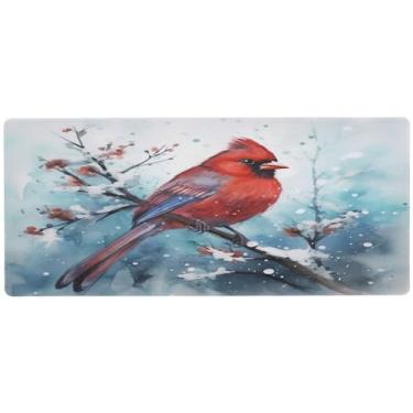 Imagem de Wassud Mouse pad para jogos com base de borracha antiderrapante, mouse pad longo com borda costurada, almofada grande à prova d'água para escritório, casa, 80 cm x 39,9 cm