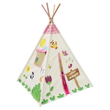 Imagem de Cabana da Alegria em Tecido e 4 Hastes em Madeira, A Partir de 2 Anos, Embalagem Plástica Papo de Pano