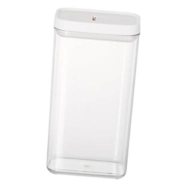 Imagem de Baoblaze Pote de armazenamento de alimentos de 1200 ml, reutilizável, para gavetas, utensílios de cozinha, organizador de latas, armário profissional, pote