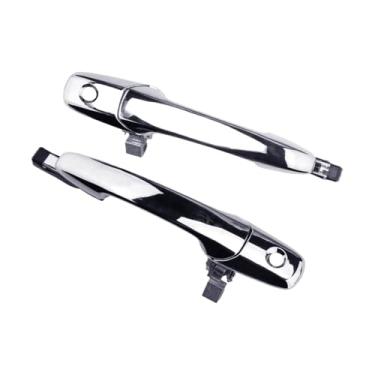 Imagem de 1 par de maçaneta externa dianteira, esquerda e direita, cromada, compatível com Ford Ranger/Mazda Bt50 2006 2007 2008 2009 2010 2011