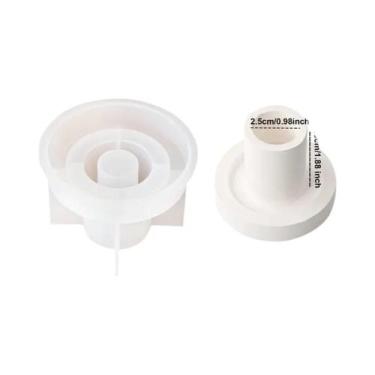 Imagem de Molde De Silicone Para Suporte De Vela Hexagonal Para DIY Em Concreto,