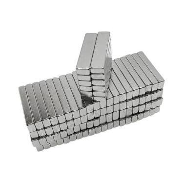 Imagem de Ímãs quadrados magnéticos de 20x5x2mm, ímã de bloco de 20mm x 5mm x 2m