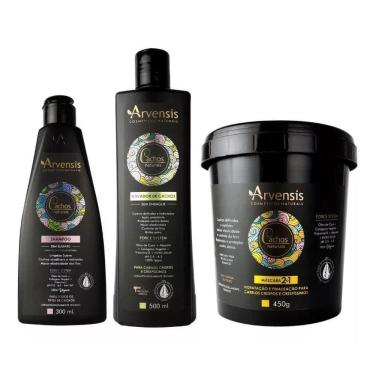 Imagem de Kit Arvensis Cachos Shampoo + Ativador Crespos + Máscara 2X1