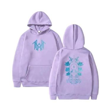 Imagem de Hoodies De Moletom Com Estampa Gráfica Para Homens E Mulheres, Manga L