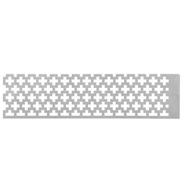 Imagem de Régua quadrada de pintura de diamante, aço inoxidável, faça você mesmo, ferramenta de grade em branco para artesanato de arte com diamante puro, prata 16cm, 6,3 polegadas