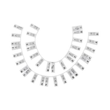 Imagem de Adesivos Removíveis Para Teclado De Piano 88/61 Teclas Miwayer: Etique