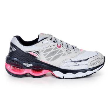 Imagem de Tenis Wave Force Feminino Confortavel Academia - DUBBELE, Prata rosa, 