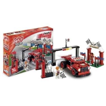 Imagem de Brinquedo De Montar Encaixe Para Criança Fórmula Mundi Truck 200 Peças