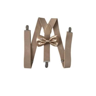 Imagem de 10 Kits Suspensório + Gravata Borboleta Adulto E Infantil R:244/247 - 