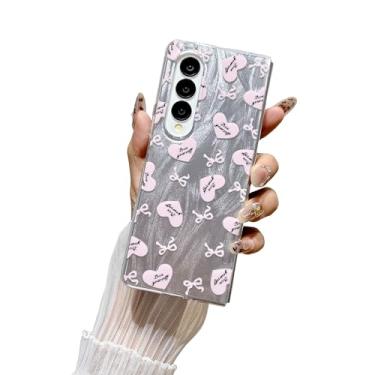 Imagem de Yonds Queen Capa fofa para Samsung Galaxy Z Fold 5 desenho animado divertido anime gráfico amor design elegante meninas mulheres bumper à prova de choque antiderrapante capa moderna (amor, Galaxy Z