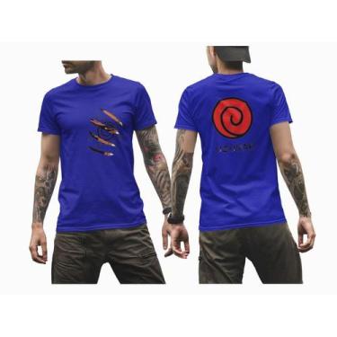 Imagem de Camiseta Anime Naruto Raposa  Algodão Unissex Camisa 100% algodão Naru