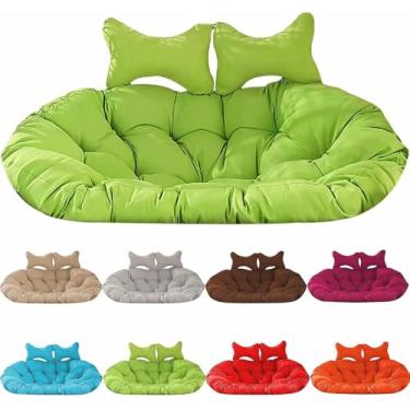 Imagem de Almofada para cadeira suspensa tipo ovo, 6,3" x 39; Almofada grossa para balanço suspenso externo, almofada lavável para cadeira suspensa tipo ovo para jardim