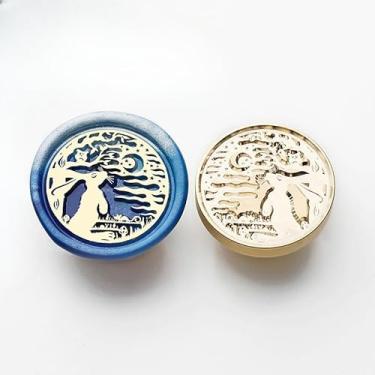 Imagem de 1 peça, selo de cera de metal, cabeça de cobre, faça você mesmo, série de pessoas e animais, envelope de selo de cera, convite de casamento (SZ-20)