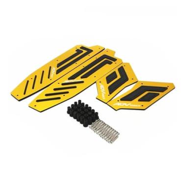 Imagem de Anti-derrapante Apoio Para Os Pés Kit De Para Dianteiro E Traseiro Para ADV150 2019 2020 ADV 150 Conjunto Almofadas Para Descanso(Ouro)