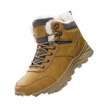 Imagem de Botas De Inverno Masculinas Para Neve, Antiderrapantes, Quentes, Com F