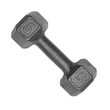 Imagem de Halter Sextavado Dumbell Pintado 5Kg Academia Treino Ferro