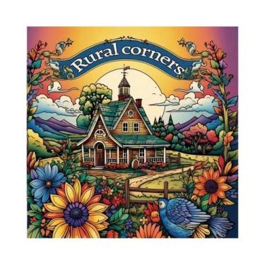 Imagem de Livro De Colorir Para Adultos: Paisagens Rurais Realistas Para Relaxam