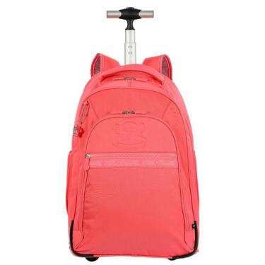 Imagem de Mochila Carrinho Paul Frank T03 Neon Papaya 2 Compartimentos