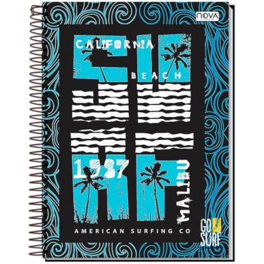 Imagem de CADERNO UNIVERSITÁRIO C/D ESPIRAL 12 MATÉRIAS 192 FLS GO SURF