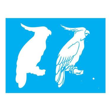 Imagem de Stencil Tamako Calopsita - 15X20Cm - Ref A2655