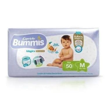 Imagem de Fralda Descartável Bummis Tamanho M com 50 Unidades