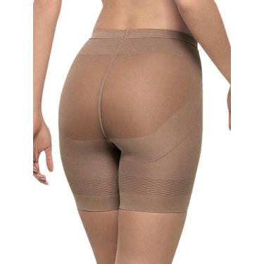 Imagem de Shorts feminino modelador up line loba 5690-003, G, Bege