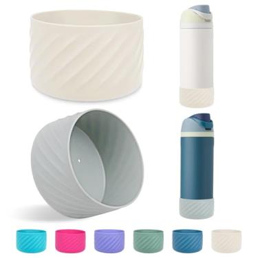 Imagem de 2 peças de manga de base de silicone para garrafa de água Owala FreeSip Twist and Flip protetor de silicone para garrafa Owala Acessórios de garrafa de água livre de BPA