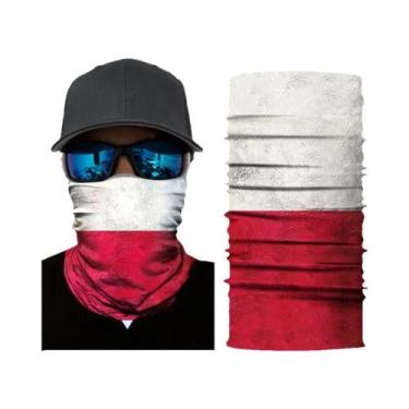 Imagem de Balaclava Masculina Sem Costura Com Bandeira Nacional, Lenço Mágico, F