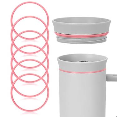 Imagem de LUMIMITUAN 6 peças de substituição para copo Owala 1,134 g, anel de vedação de tampa de borracha, acessórios de garrafa de água, peça de reposição compatível com copo de aço inoxidável Owala 1,134 g