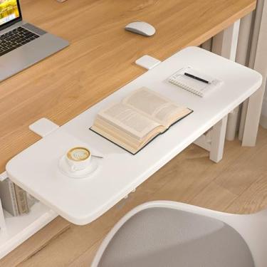Imagem de Extensão de mesa de parede dobrável - Mesa dobrável flutuante para suporte de braço de cotovelo de computador - Extensor de mesa lateral com economia de espaço para uso doméstico e no escritório