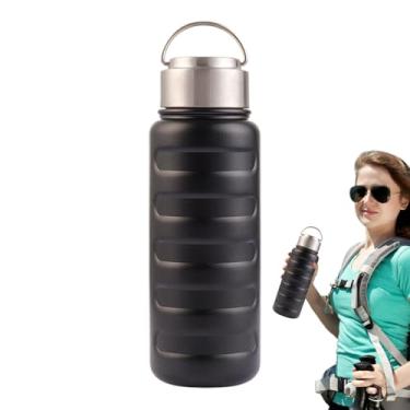 Imagem de Garrafa térmica | Cantina de viagem de aço inoxidável, garrafa de água portátil quente e fria para crianças, adultos, academia, caminhadas, escola, viagem, ciclismo, esportes ao ar livre