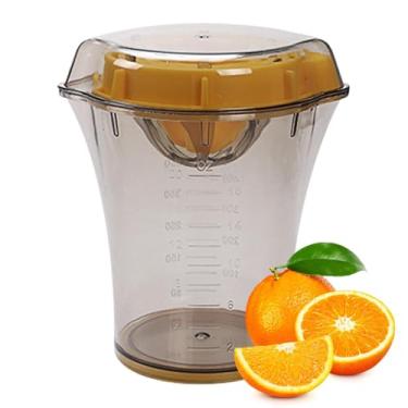 Imagem de Espremedor de frutas portátil multifuncional, espremedor de frutas portátil com escala, espremedor manual de laranja, espremedor de limão e cítrico, acessórios de cozinha para adultos