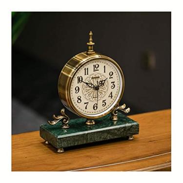 Imagem de Relógios de mesa modernos e modernos relógios domésticos de estilo europeu relógios de mesa relógios de sala de estar relógios de mesa criativos (numerais arábicos) relógio de pé (cor: A)