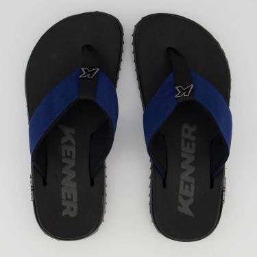 Imagem de Chinelo Kenner Kivah Preto e Marinho-Masculino